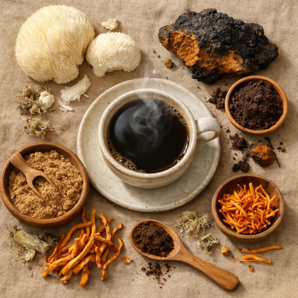 Mushrooms, coffee and the hormonal transitions of perimenopause and menopause